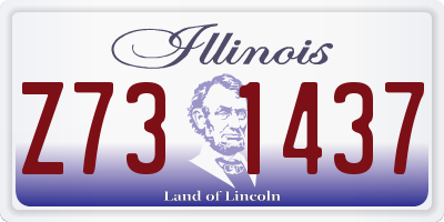 IL license plate Z731437