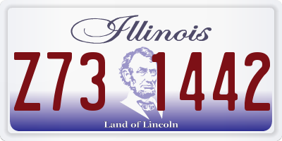IL license plate Z731442