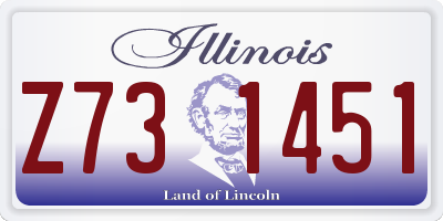 IL license plate Z731451