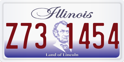 IL license plate Z731454