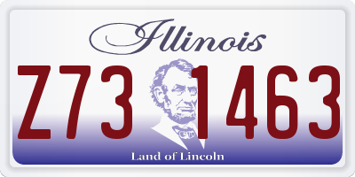 IL license plate Z731463