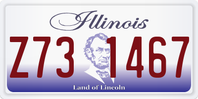 IL license plate Z731467