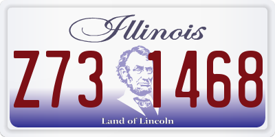 IL license plate Z731468