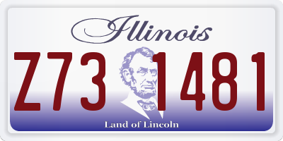 IL license plate Z731481