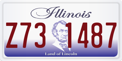IL license plate Z731487
