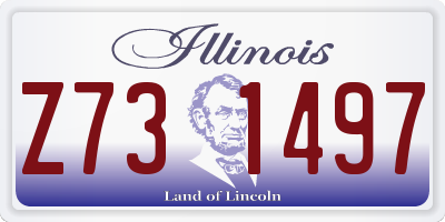IL license plate Z731497