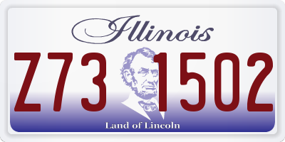 IL license plate Z731502