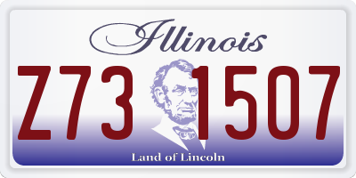 IL license plate Z731507