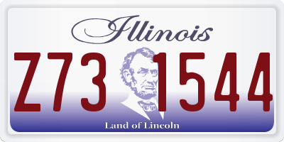 IL license plate Z731544