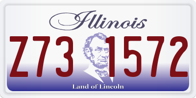 IL license plate Z731572