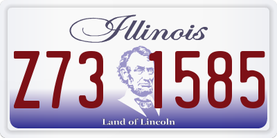 IL license plate Z731585