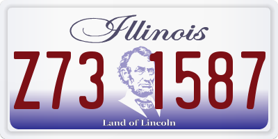 IL license plate Z731587