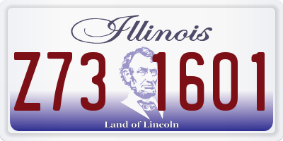 IL license plate Z731601
