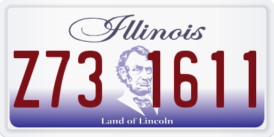 IL license plate Z731611