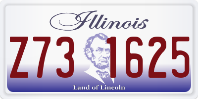 IL license plate Z731625