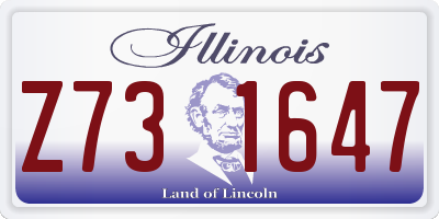 IL license plate Z731647