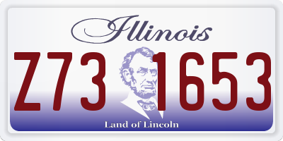 IL license plate Z731653
