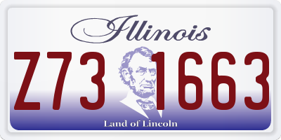 IL license plate Z731663