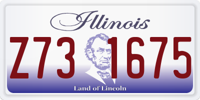 IL license plate Z731675