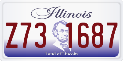 IL license plate Z731687