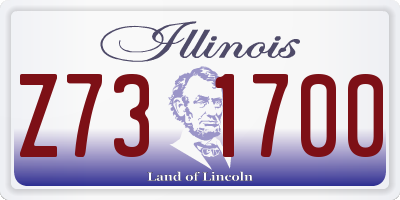 IL license plate Z731700