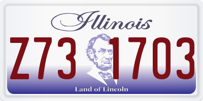 IL license plate Z731703