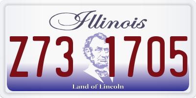 IL license plate Z731705