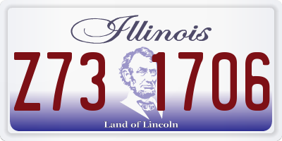 IL license plate Z731706