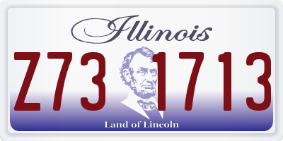 IL license plate Z731713