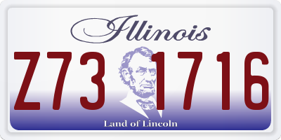 IL license plate Z731716