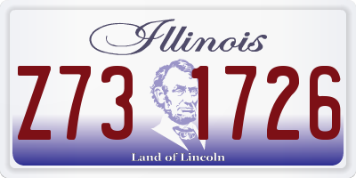 IL license plate Z731726
