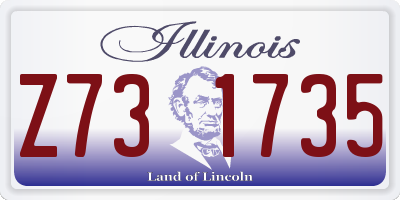 IL license plate Z731735