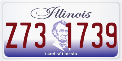 IL license plate Z731739