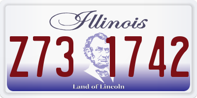 IL license plate Z731742