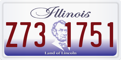 IL license plate Z731751