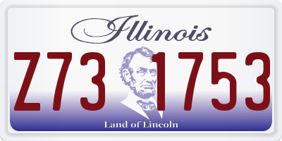 IL license plate Z731753