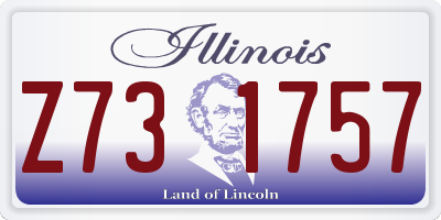 IL license plate Z731757