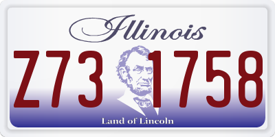 IL license plate Z731758
