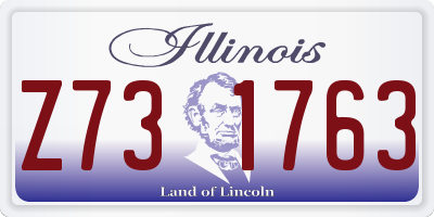 IL license plate Z731763