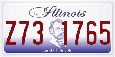 IL license plate Z731765