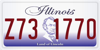 IL license plate Z731770