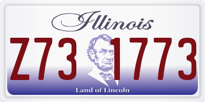 IL license plate Z731773