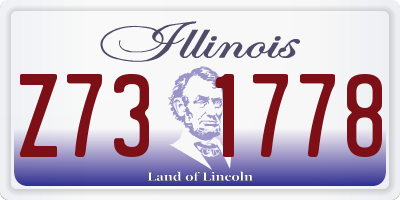 IL license plate Z731778