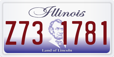IL license plate Z731781