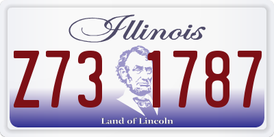 IL license plate Z731787