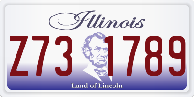 IL license plate Z731789
