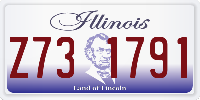 IL license plate Z731791