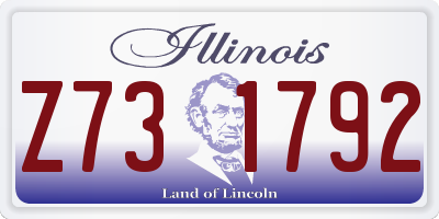IL license plate Z731792