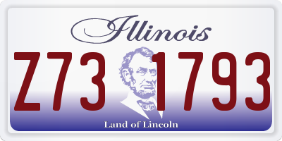IL license plate Z731793