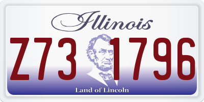 IL license plate Z731796
